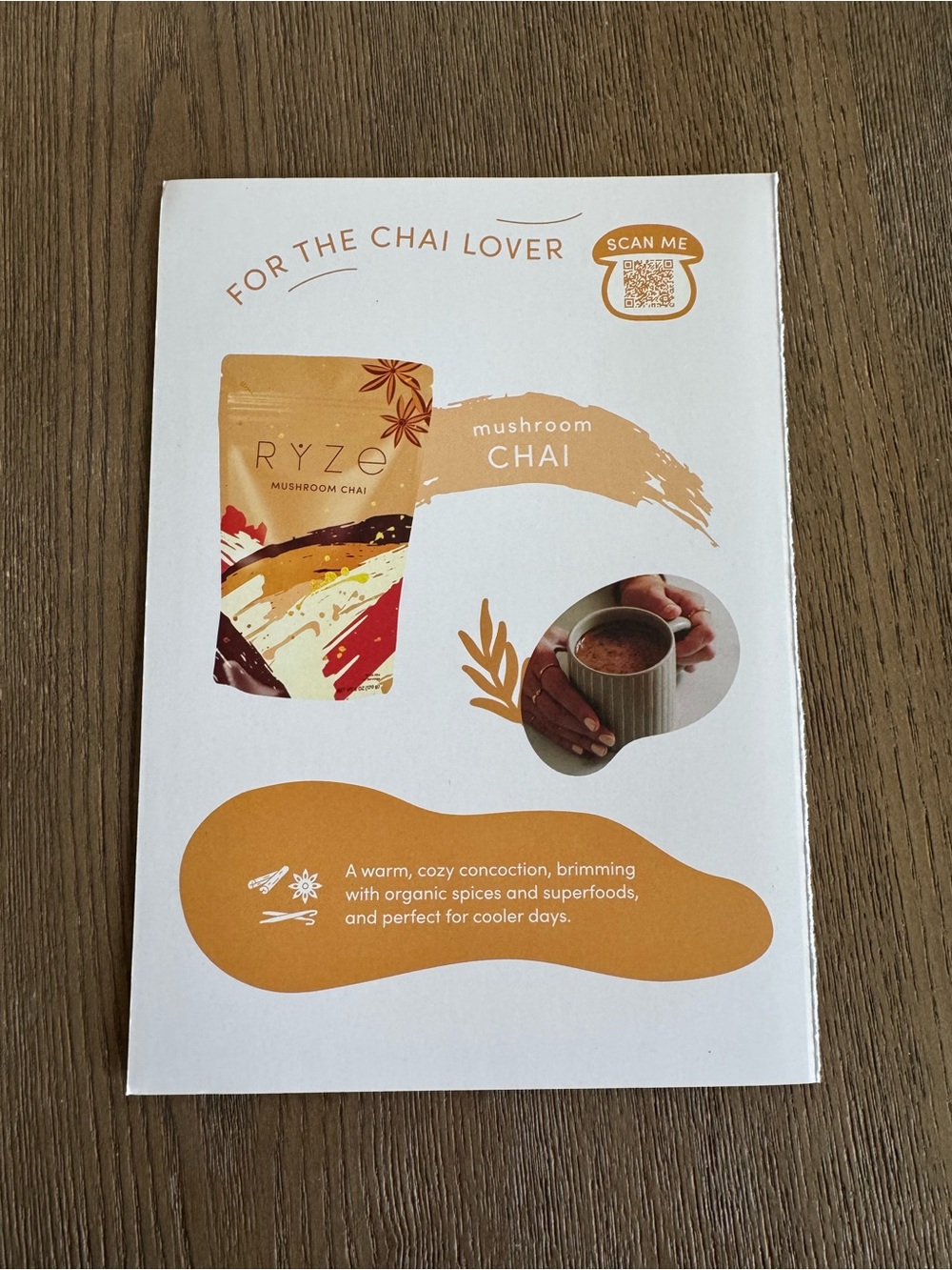 (1) Mushroom Chai + (2) Superfood mini creamer (1) wood coaster : NEW - Picture 2 of 9